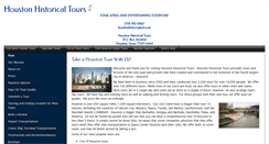 Desktop Screenshot of houstonhistoricaltours.com