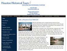 Tablet Screenshot of houstonhistoricaltours.com